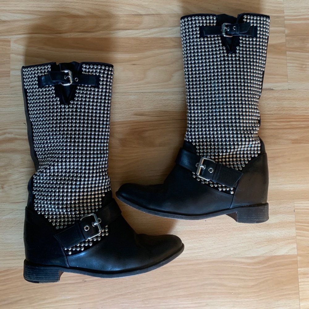Christian Louboutin studded boots